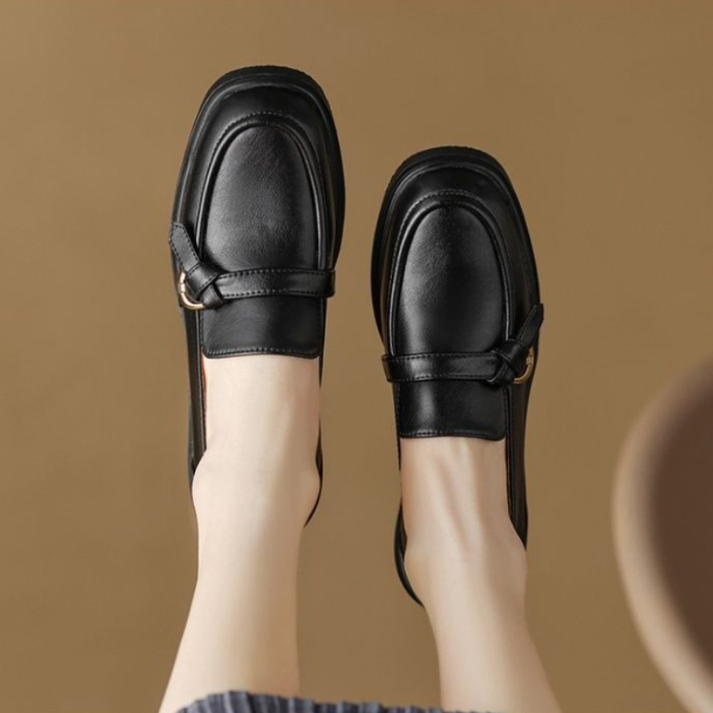 Sewing Latex - Women's Genuine Soft Leather Round Toe