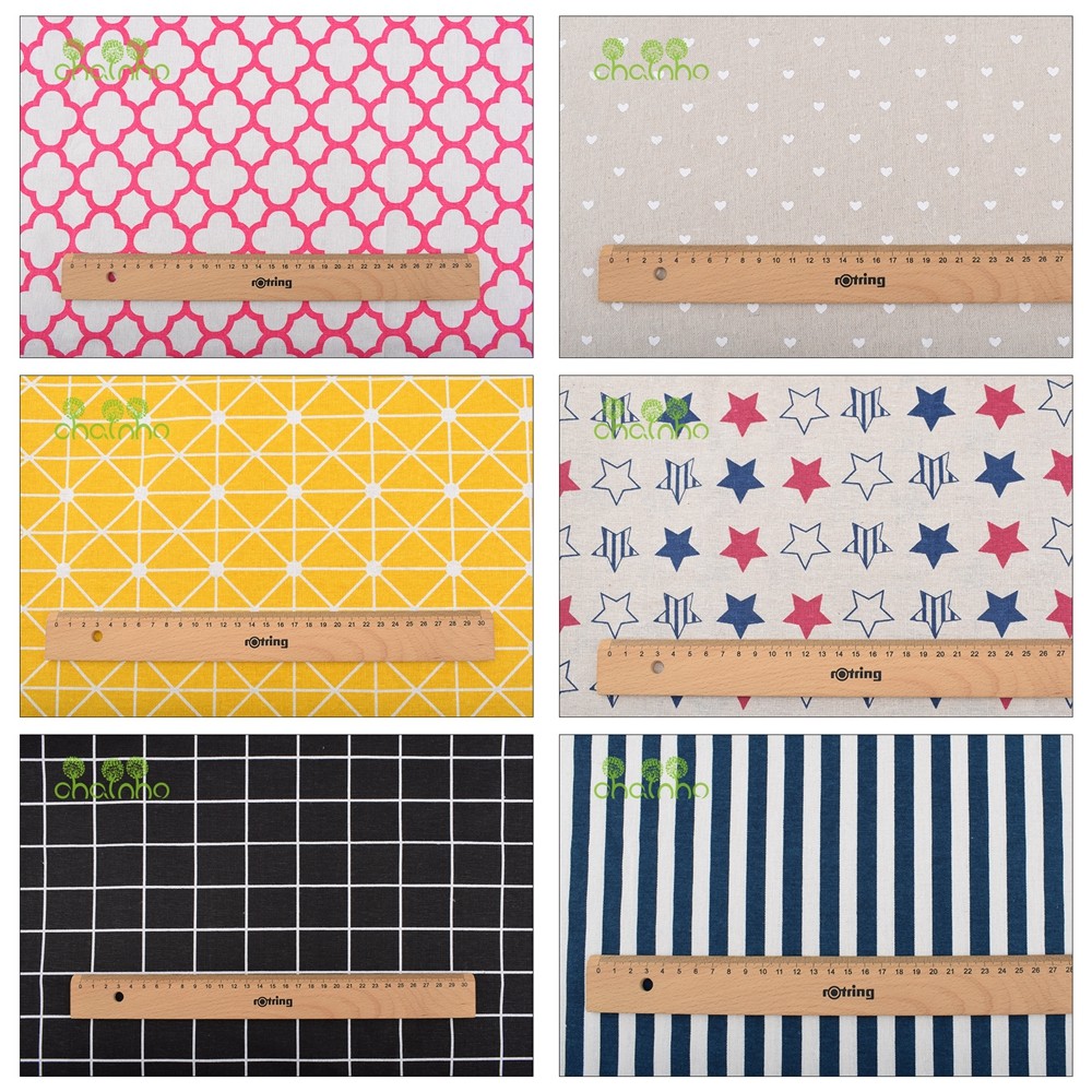 Chainho,Printed Cotton Linen F - Sewing Geotextile Fabric 评论和价格