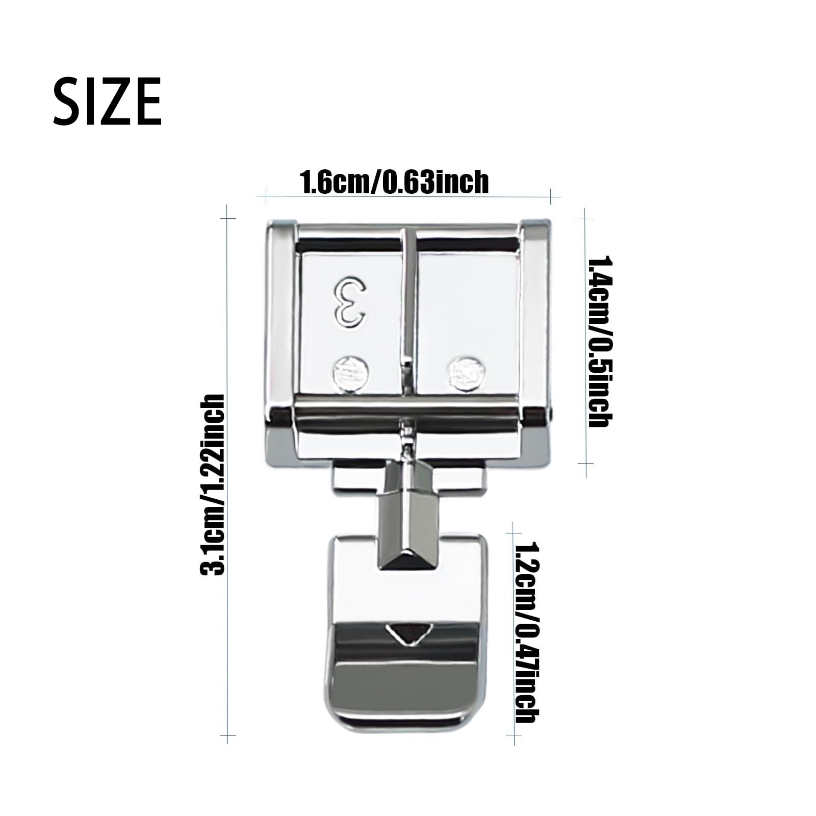 2Pcs #006905008 Zipper Presser - Zipper Foot Presser 评论和价格