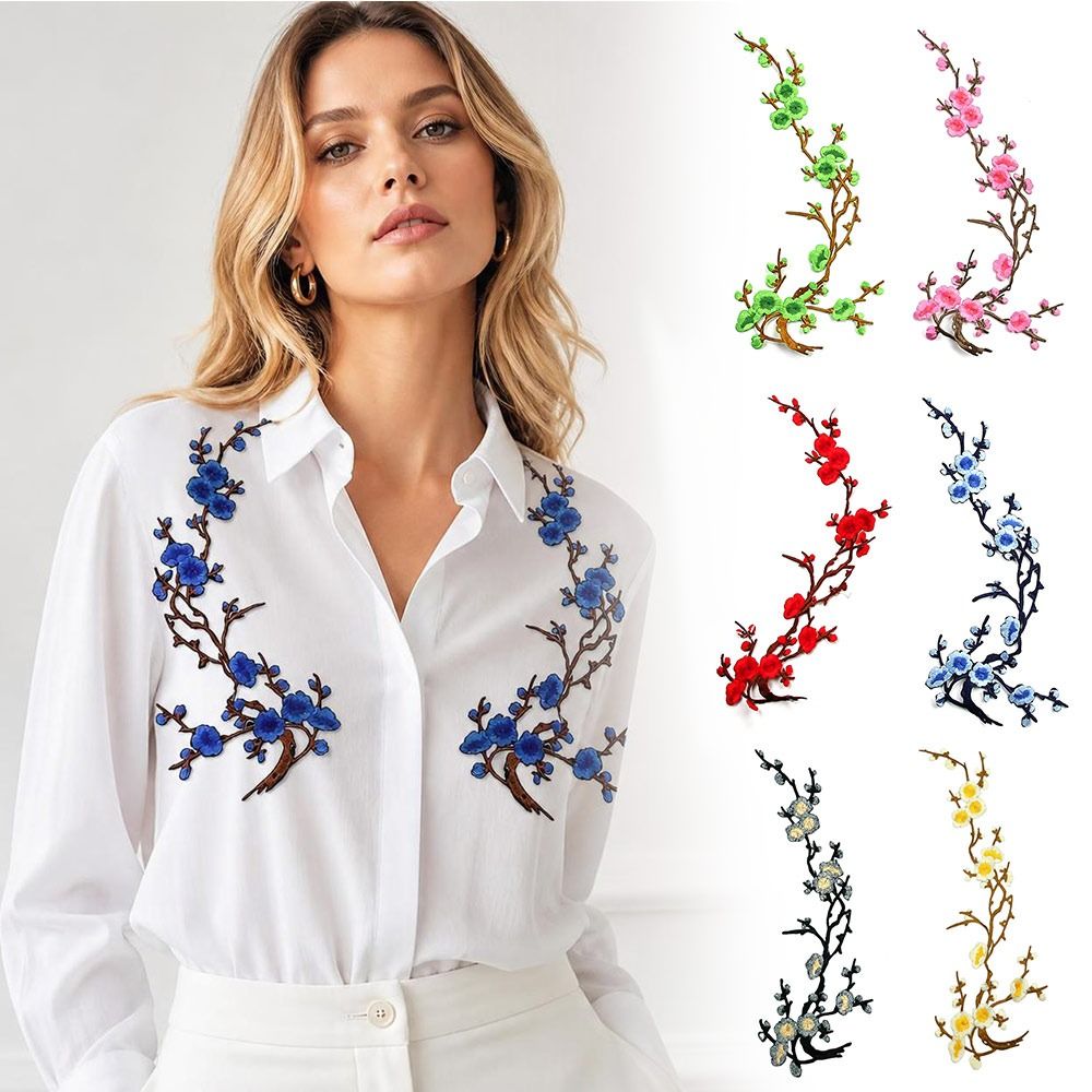 DIY Cherry Blossom Iron On Pat - Sewing Embroidery Fabric 评论和价格