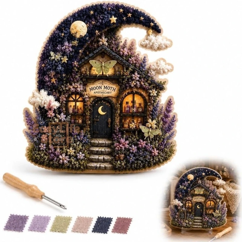Whimsical Village 3D Fabric Po - Textile Sewing Techniques 评论和价格