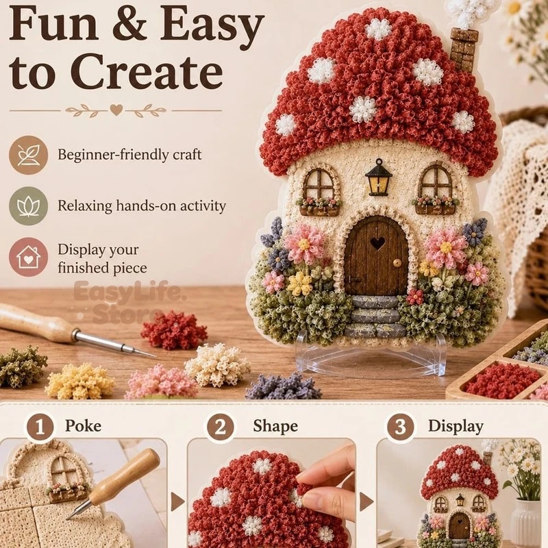 Whimsical Village 3D Fabric Po - Textile Sewing Techniques 评论和价格