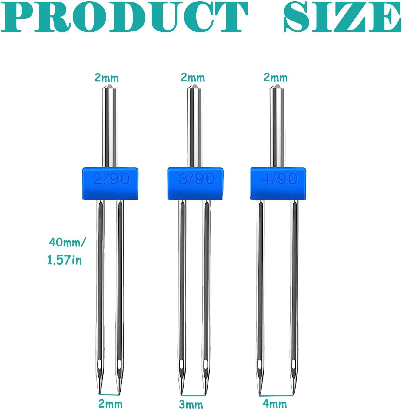 9PCS Sewing Machine Needles Do - Twin Needle Stretch 评论和价格