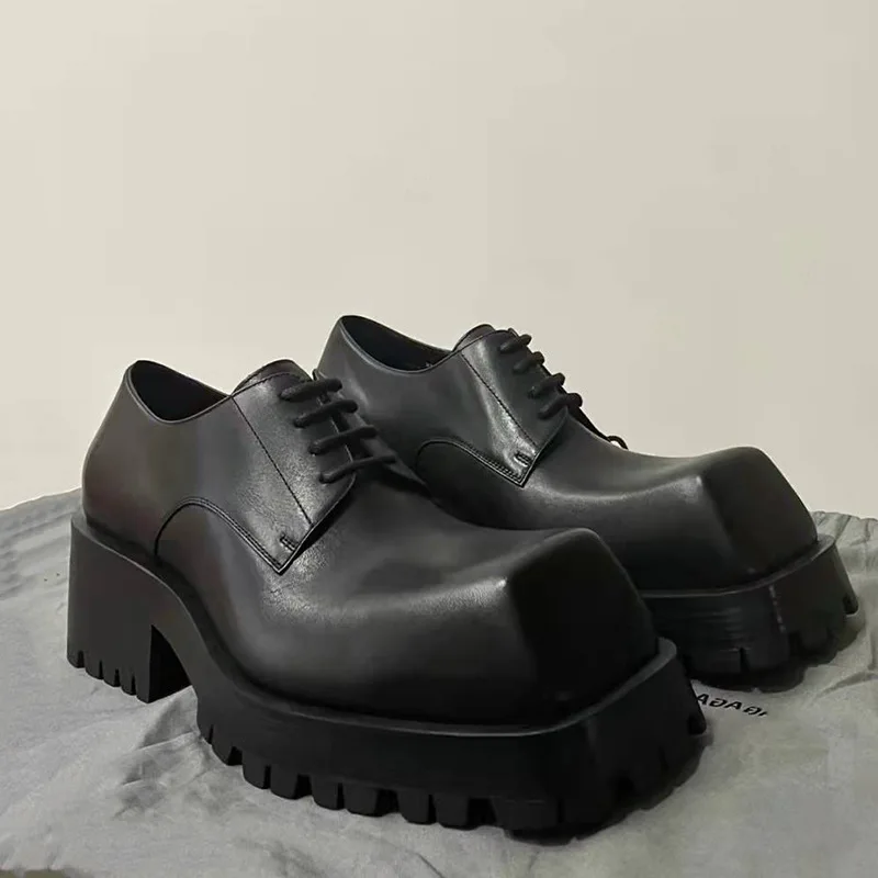 Men's Loafers Leather Motorcyc - Sewing Latex 评论和价格