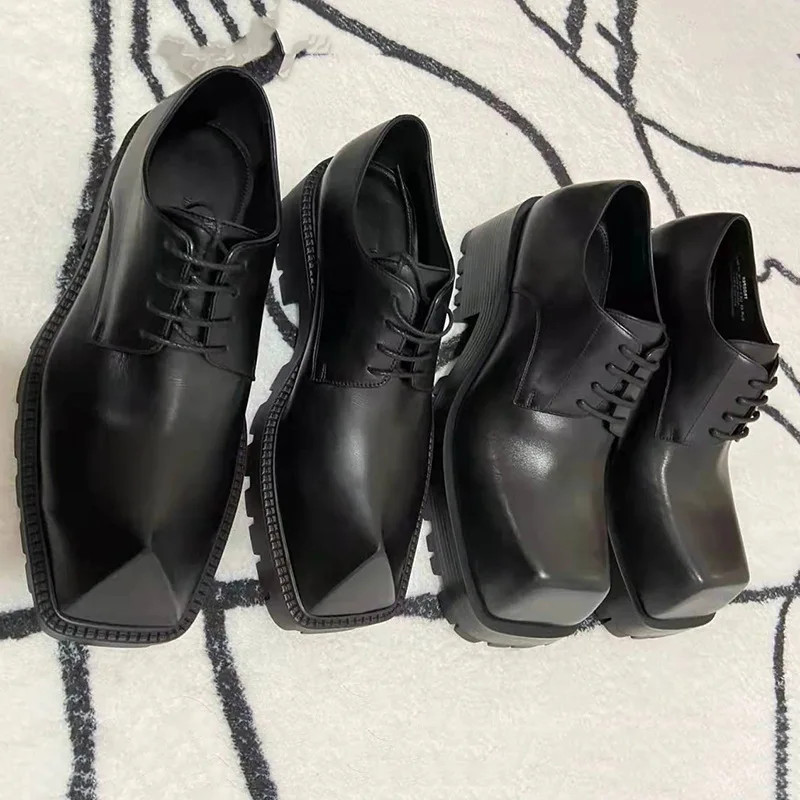 Men's Loafers Leather Motorcyc - Sewing Latex 评论和价格