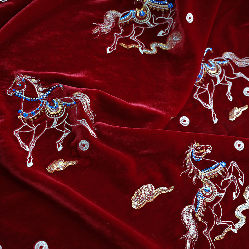 Autumn/Winter Thick Silk Velve - Sewing Velvet Fabric 评论和价格