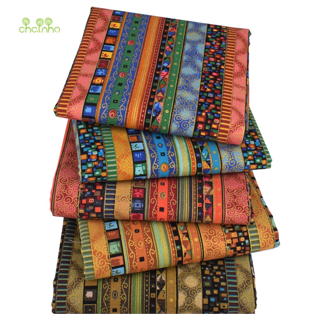 Chainho,Print Cotton Linen Fab - Sewing Geotextile Fabric 评论和价格