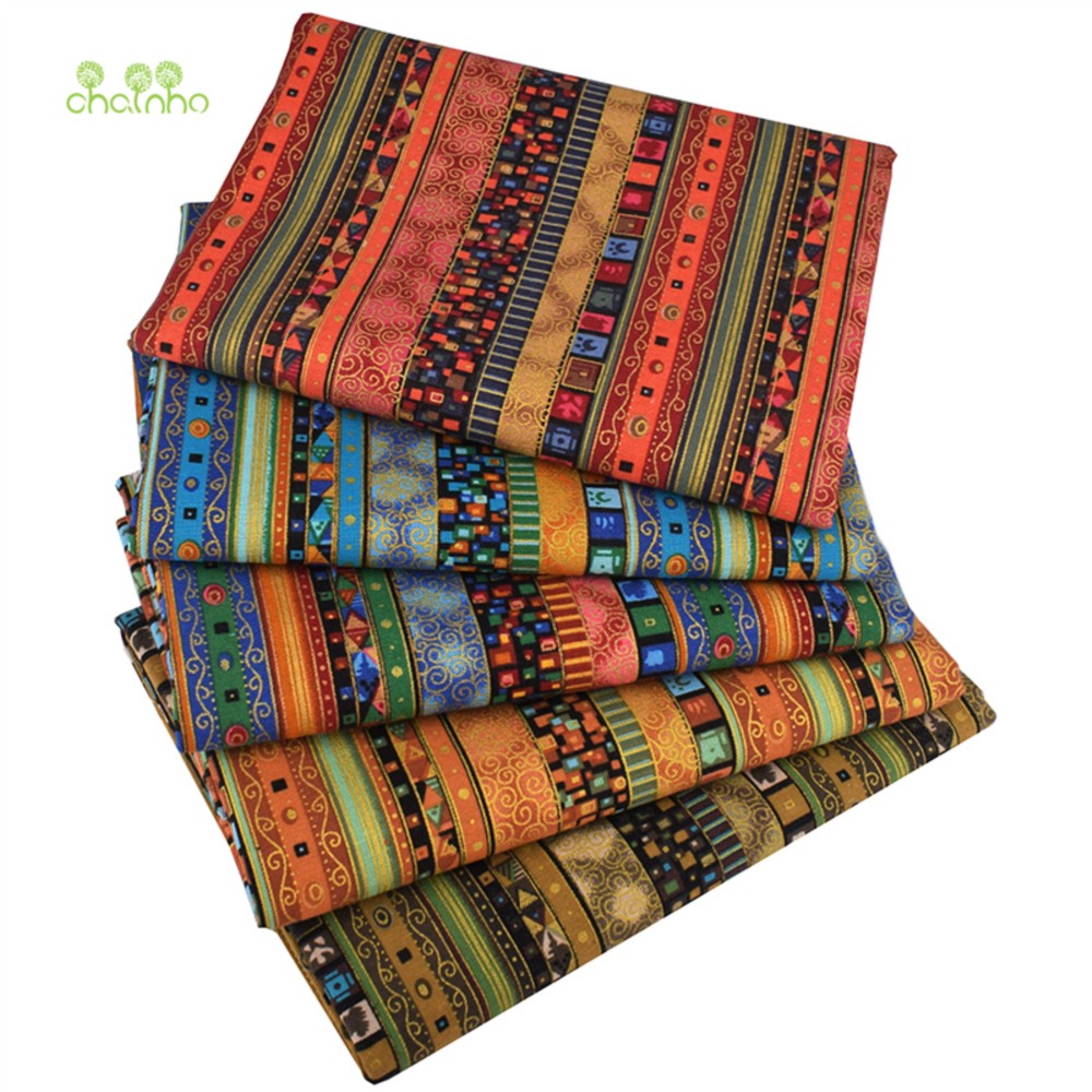 Chainho,Print Cotton Linen Fab - Sewing Geotextile Fabric 评论和价格