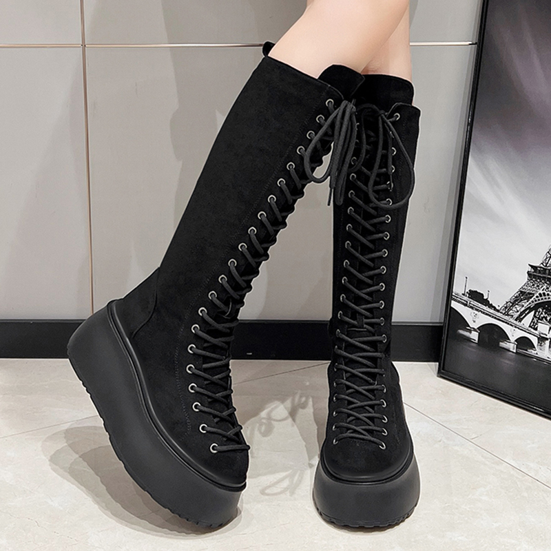8CM Fashion Wedge-heeled Tasse - Sewing Latex 评论和价格