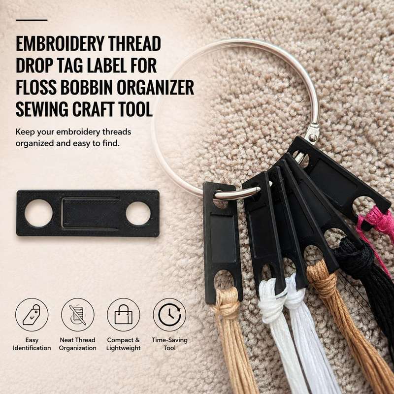 Embroidery Thread Drop Tag Lab - Sewing Label 评论和价格