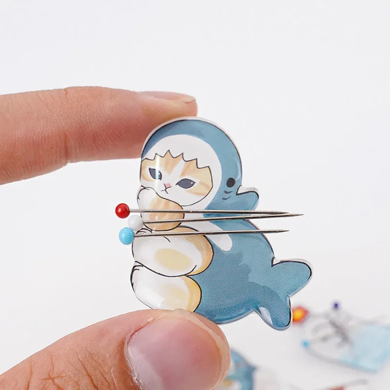 Cute cat acrylic needle, 1 pie - Embroidery Floss Thread 评论和价格