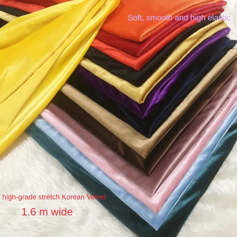 Green Stretch Velvet Fabric By - Sewing Velvet Fabric 评论和价格
