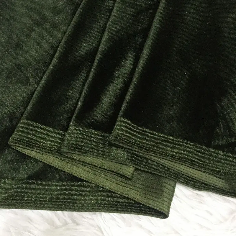 Green Stretch Velvet Fabric By - Sewing Velvet Fabric 评论和价格