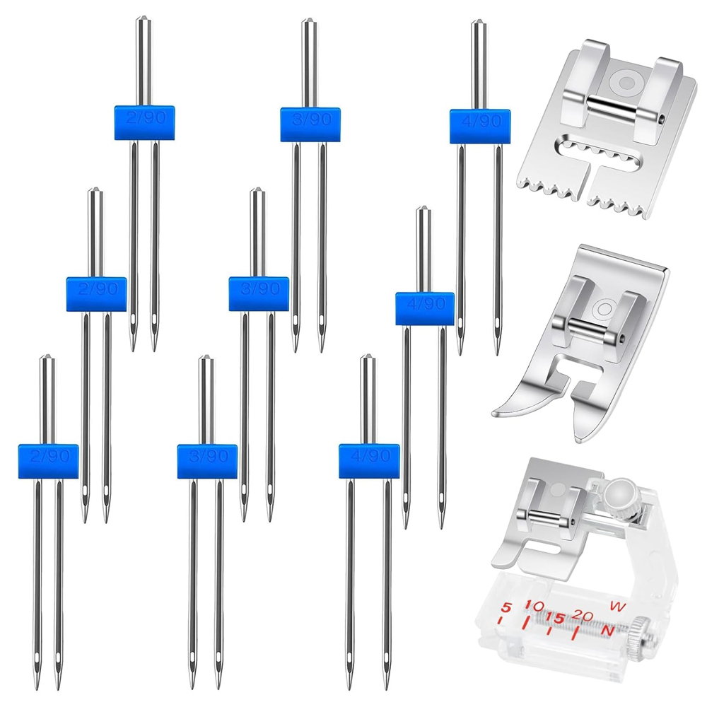 3PCS Sewing Machine Twin Needl - Twin Needle Stretch 评论和价格