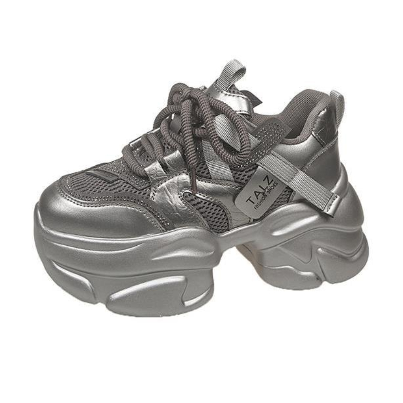 Women Mesh Chunky Sneakers Aut - Sewing Latex 评论和价格