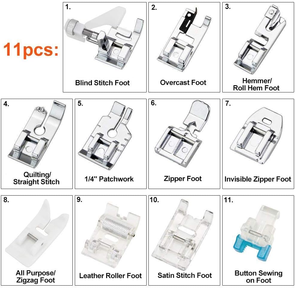 11Pcs Presser Feet Set - Walki - Sewing Factory 评论和价格