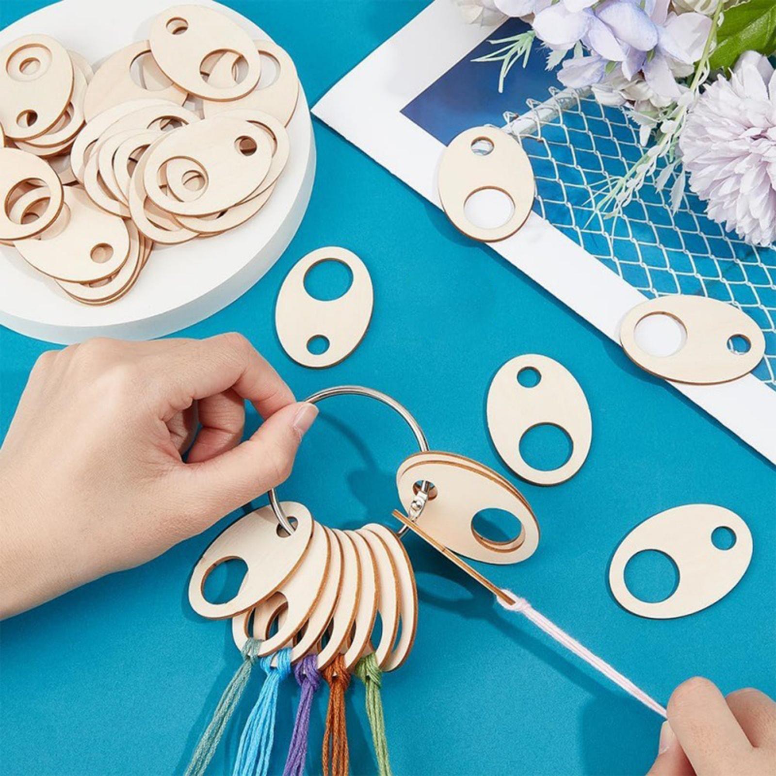 Wooden Thread Drops Portable W - Embroidery Floss Thread 评论和价格