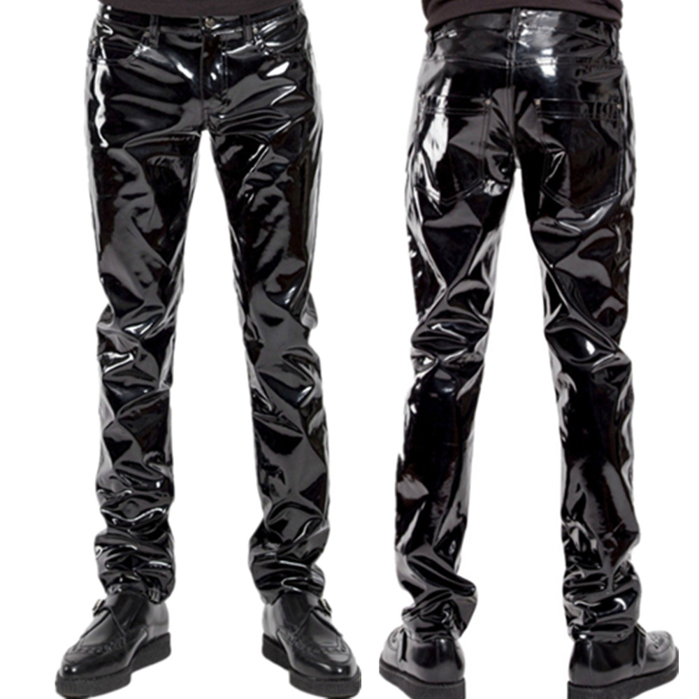 Shiny PVC Latex Trousers Men M - Sewing Latex 评论和价格