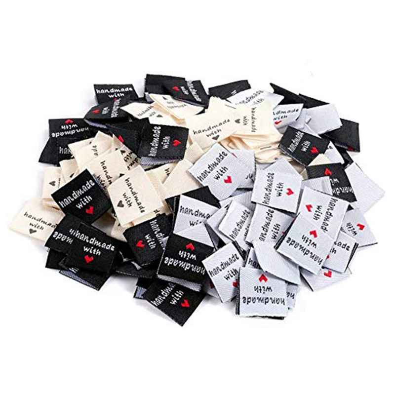 A02M-300 Pcs Handmade Sew-On W - Sewing Label 评论和价格
