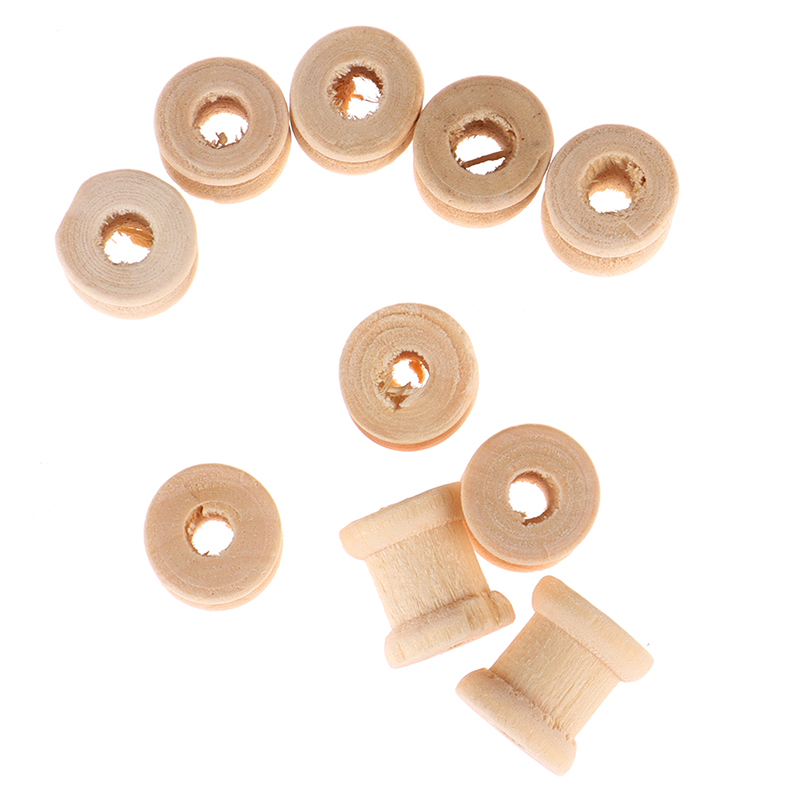 100PCS Wooden Empty Thread Spo - Thread Bobbins Empty 评论和价格