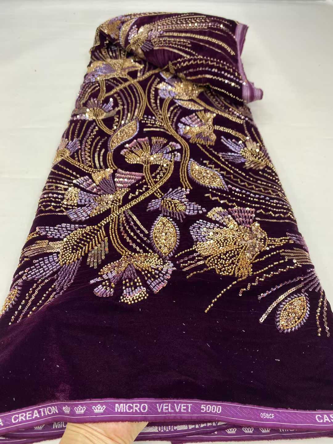 2026 New Arrival African velve - Sewing Velvet Fabric 评论和价格