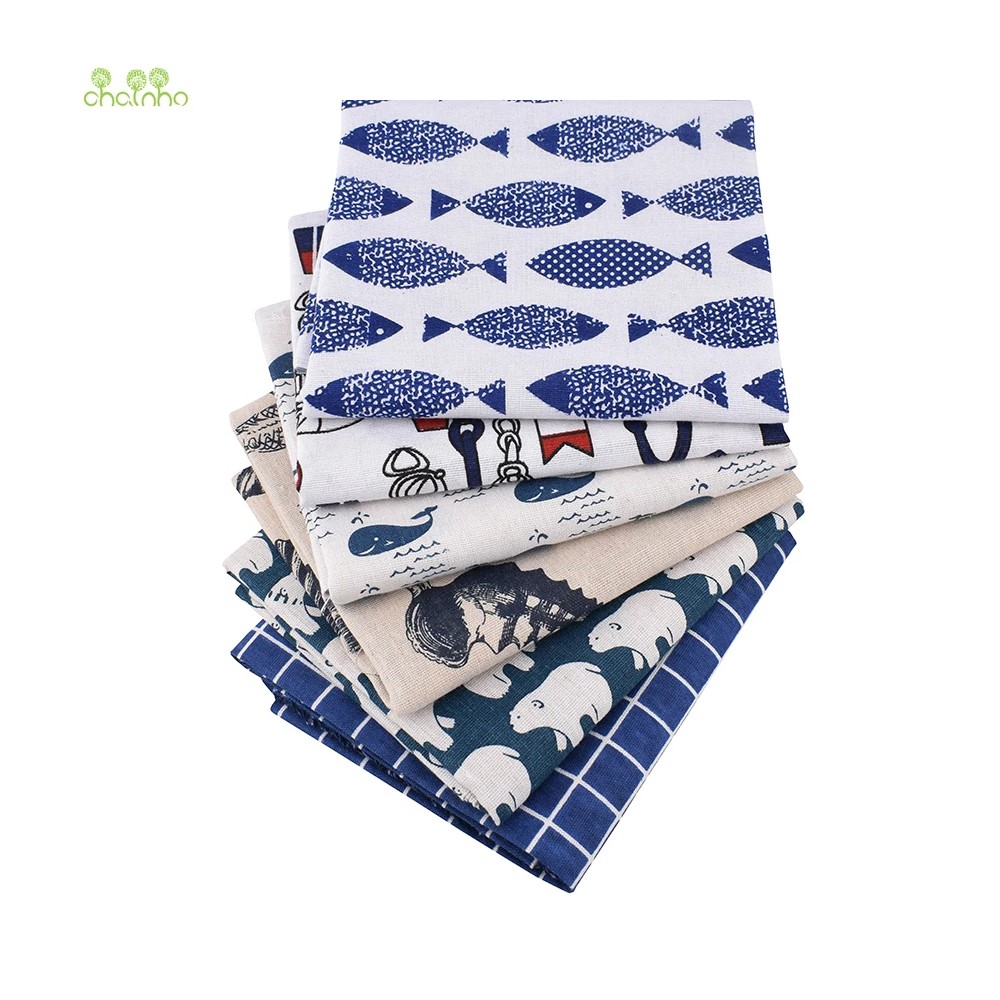 Chainho,Printed Cotton Linen F - Sewing Geotextile Fabric 评论和价格