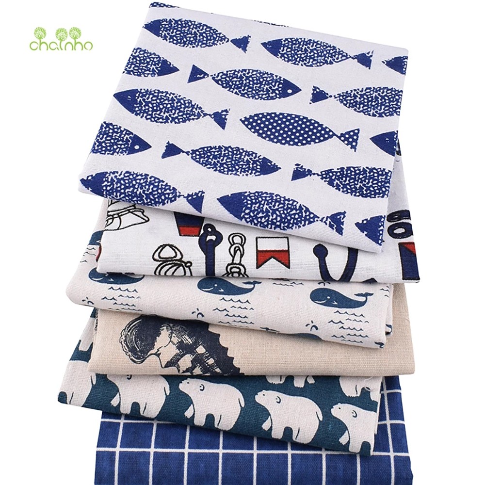 Chainho,Printed Cotton Linen F - Sewing Geotextile Fabric 评论和价格