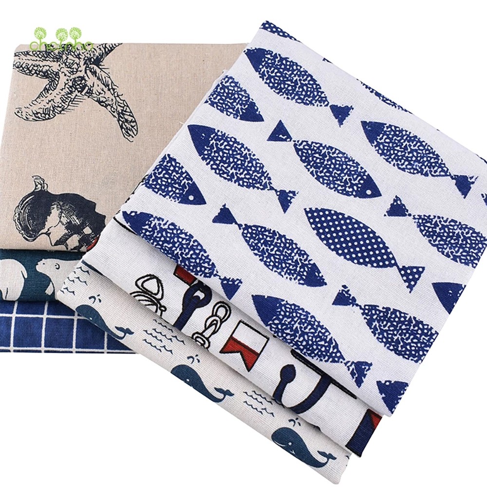 Chainho,Printed Cotton Linen F - Sewing Geotextile Fabric 评论和价格