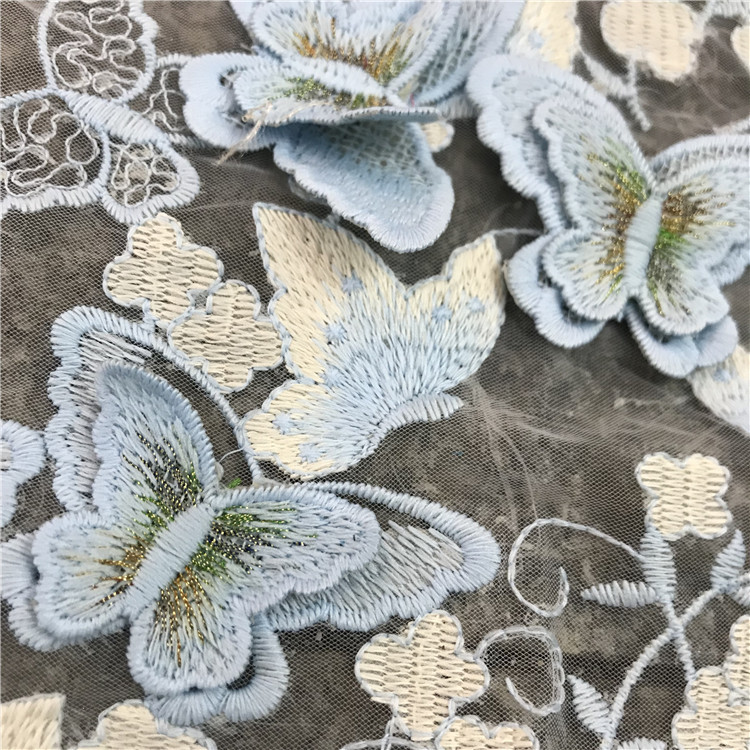 130cm Wide Heavywork 3D Butter - Sewing Embroidery Fabric 评论和价格