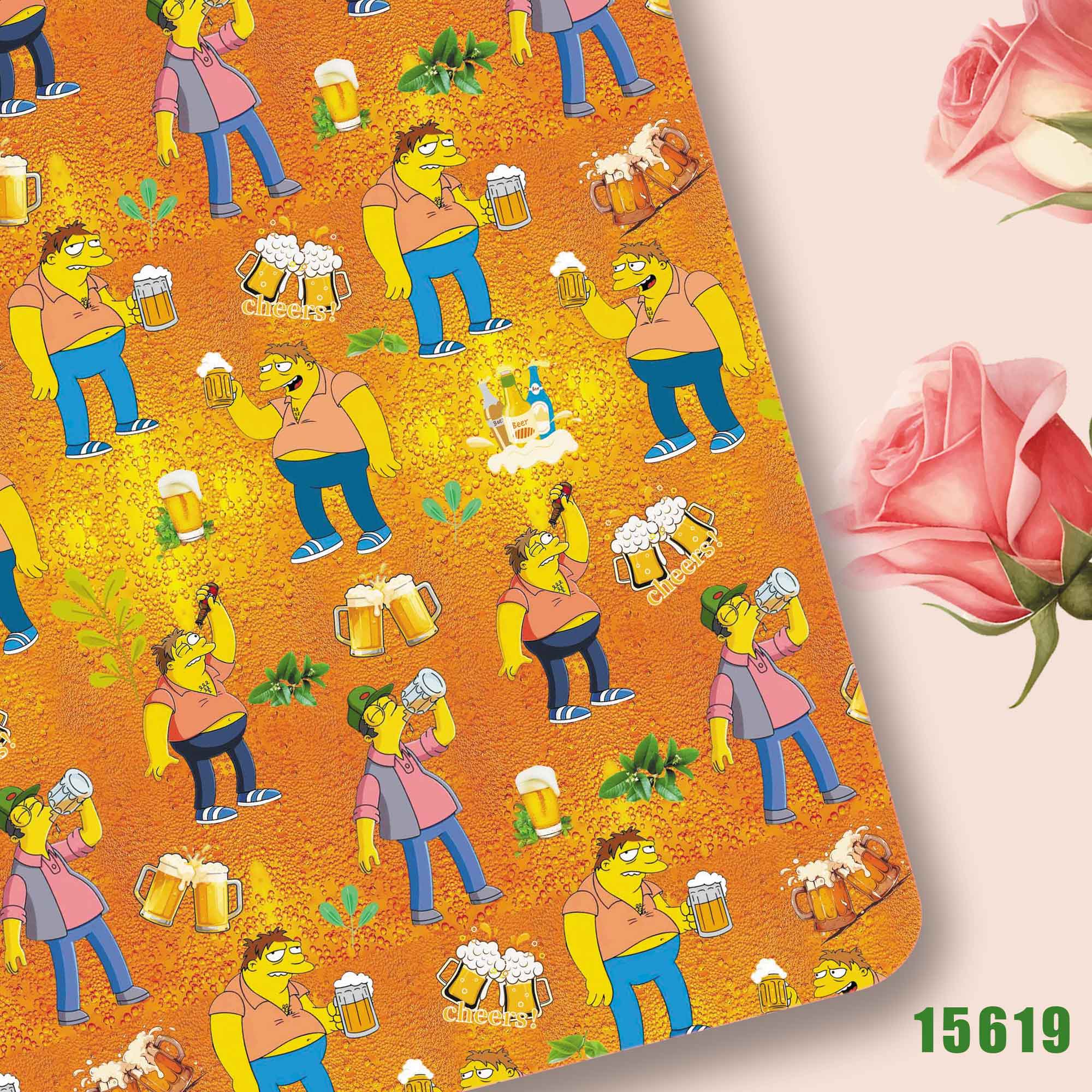Cartoon THE SIMPSONS Polyester - Sewing Production 评论和价格