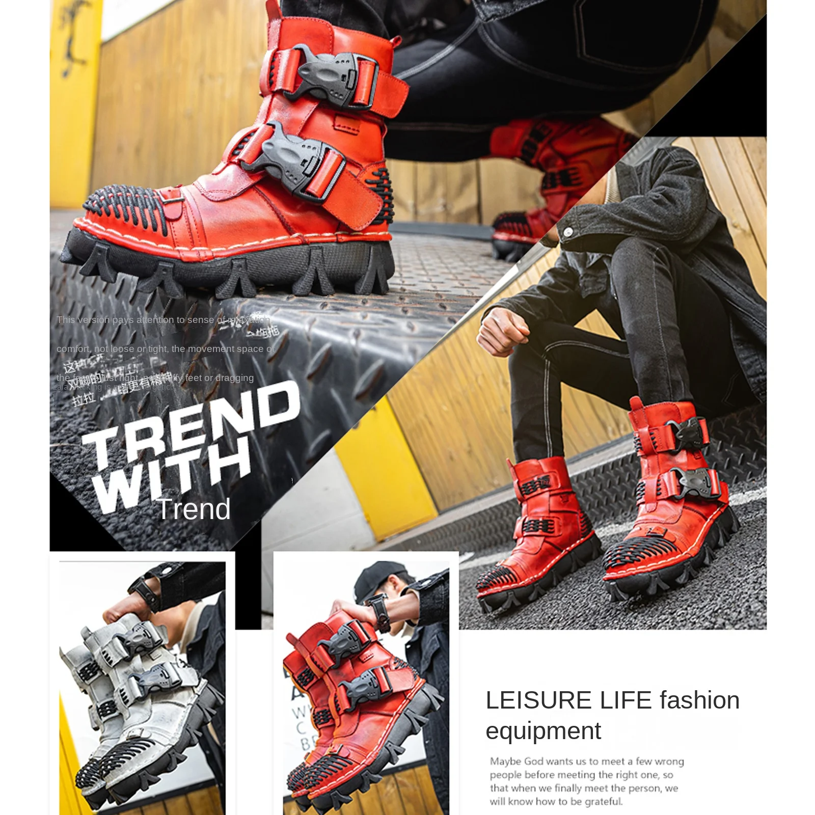 Men's Genuine Leather Motorcyc - Sewing Latex 评论和价格