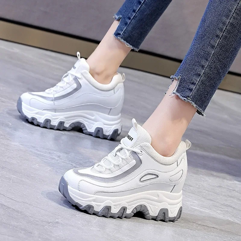 9CM Genuine Leather Platform W - Sewing Latex 评论和价格