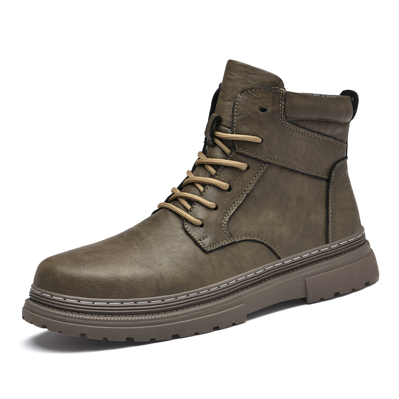 Warm Winter Men Leather Shoes  - Sewing Latex 评论和价格