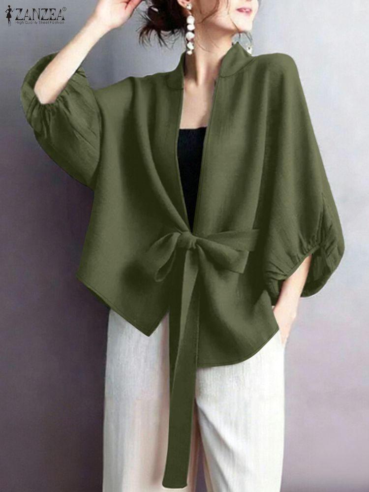 2025 ZANZEA Elegant V Neck Lan - Sewing V 评论和价格