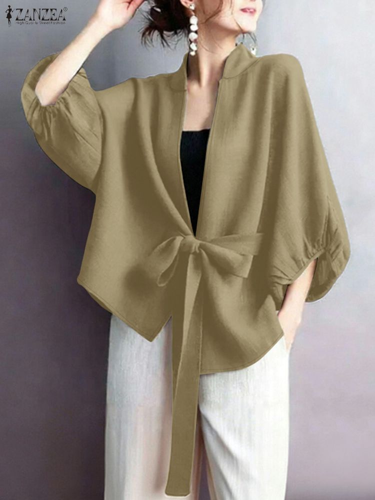 2025 ZANZEA Elegant V Neck Lan - Sewing V 评论和价格