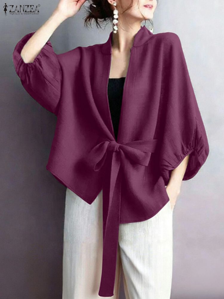 2025 ZANZEA Elegant V Neck Lan - Sewing V 评论和价格