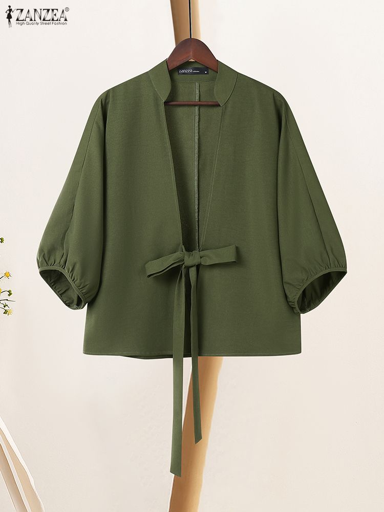 2025 ZANZEA Elegant V Neck Lan - Sewing V 评论和价格
