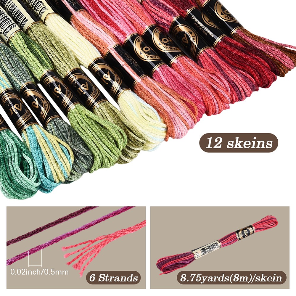 105 Yards Stitch Floss Embroid - Embroidery Floss Thread 评论和价格