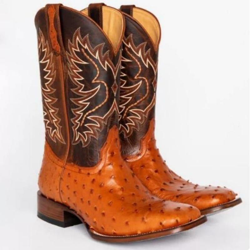 Men High Boots Embroidery Retr - Sewing Embroidery Fabric 评论和价格