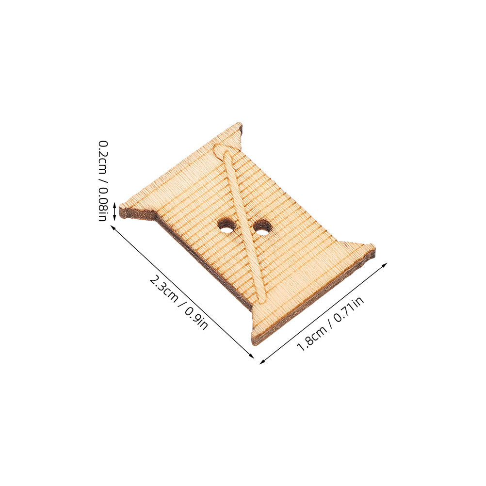 100Pcs Wooden Sewing Machine T - Embroidery Floss Thread 评论和价格