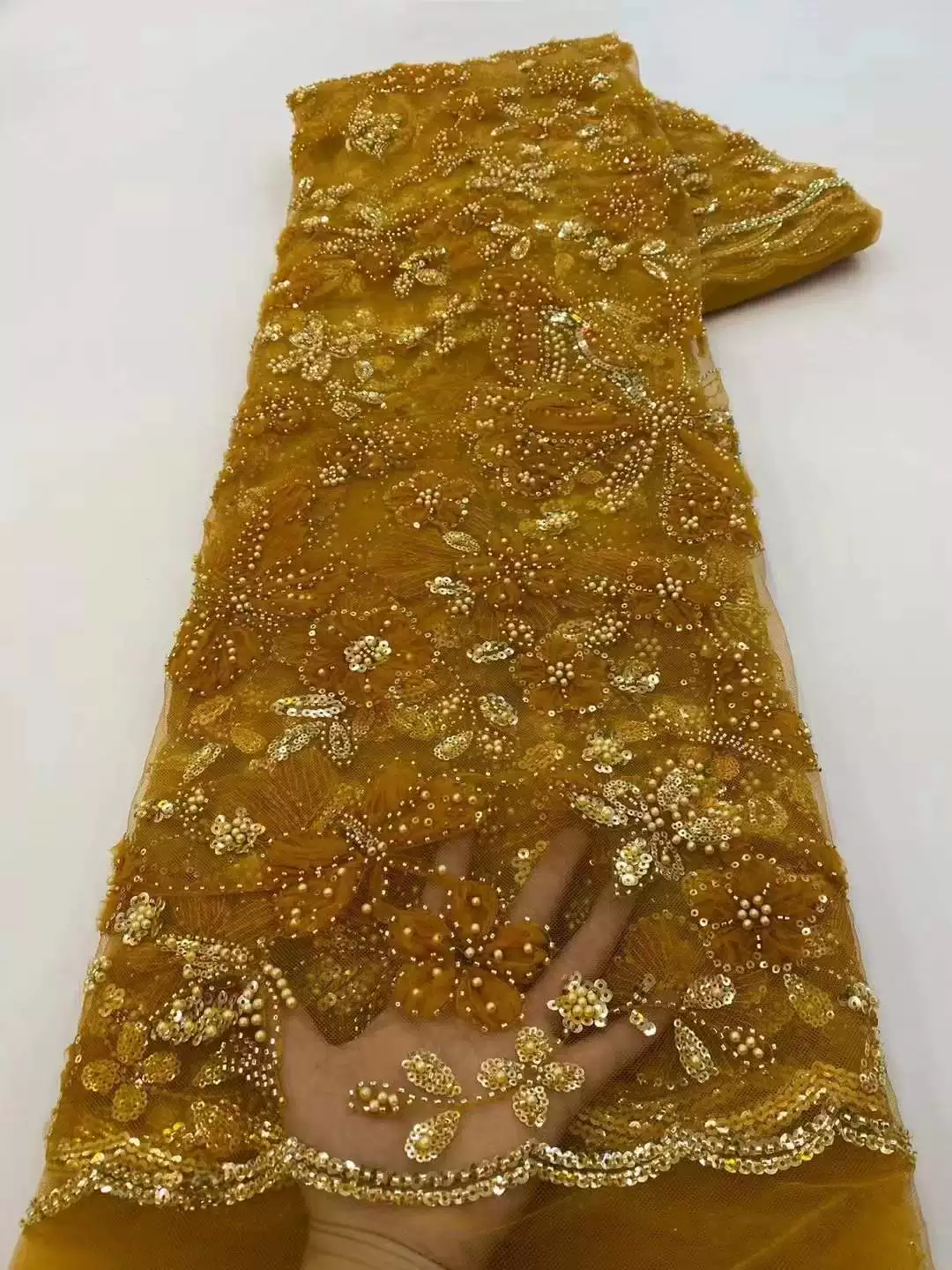 5yard Sequin butterfly embroid - Sewing Embroidery Fabric 评论和价格