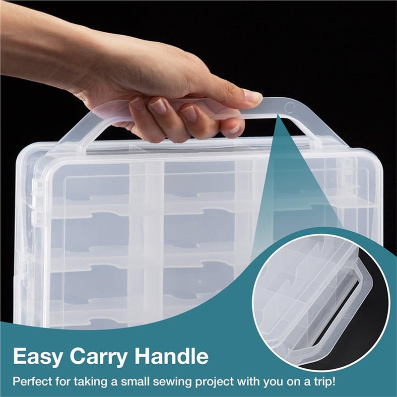 Sewing Organizer 46 Double-Sid - Embroidery Floss Thread 评论和价格