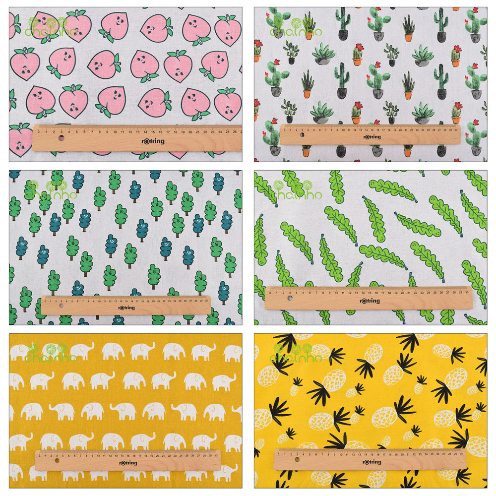 Chainho,Printed Cotton Linen F - Sewing Geotextile Fabric 评论和价格